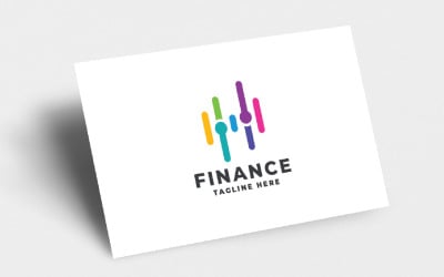 Plantilla de logotipo profesional de datos financieros