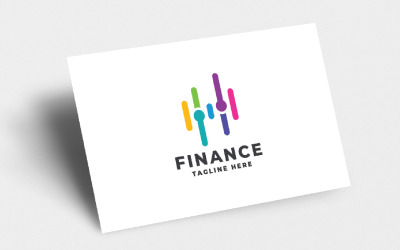 Шаблон логотипа Finance Data Pro