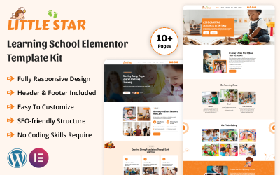 Little Star - Learning School Elementor Template Kit