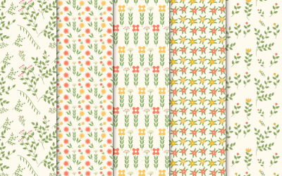 Minimale bloemenpatroon collectie vector