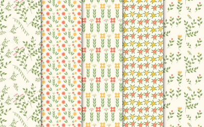 Minimaler Blumenmuster-Sammlungsvektor