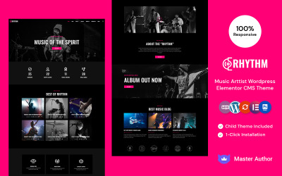 Rhythmus – Musik und Band WordPress Elementor Theme