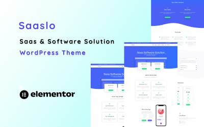 Saaslo - SaaS Software a IT řešení One Page Téma WordPress