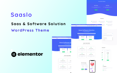 Saaslo - SaaS Software and IT Solution One Page WordPress Theme