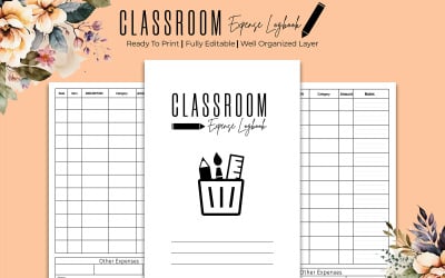 Classroom Expense Logbook Kdp Interior