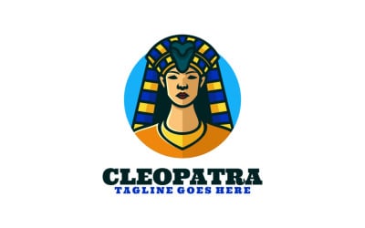 Cleopatra Simple Mascot Logo Style