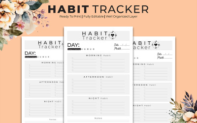 Habit Tracker 365 Days Kdp belső