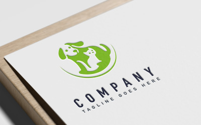 Logo-Design-Vorlage für Tierhandlung – Kitty-Logo