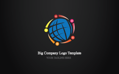 Modello di logo della grande azienda