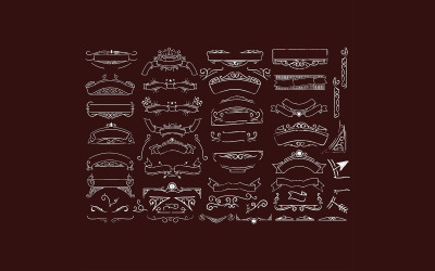 Vector de ilustración de ornamento de Rich Sampson Art Set