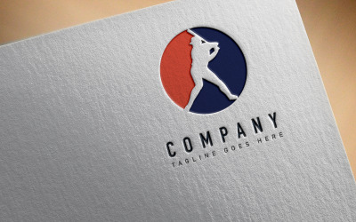 Voetbal - Honkbal Sport Logo ontwerpsjabloon