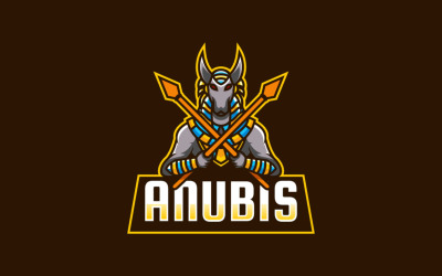 Anubis E-Sports e logotipo esportivo