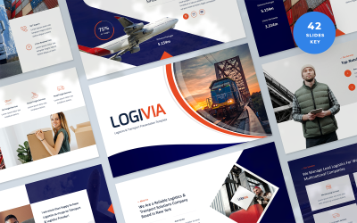 Logivia - Keynote-sjabloon voor logistiek en transport