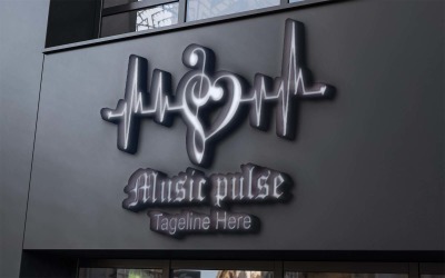 Шаблоны логотипов Muisc Pulse