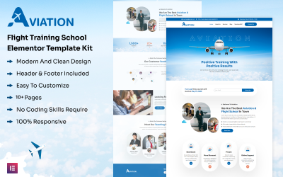 Aviazione - Kit modello elementor scuola di addestramento al volo