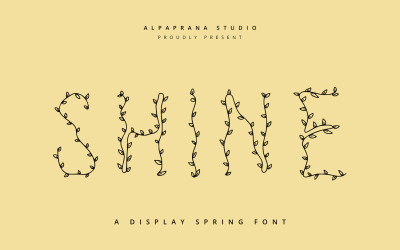 Glans - Decoratief weergavelettertype