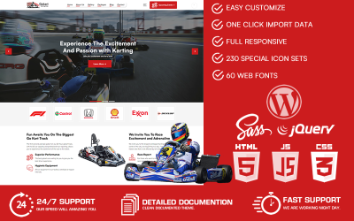 Gokart - Tema de WordPress para club de karting