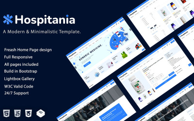 Hospitania - React Redux NextJS Pharmacy &amp;amp; Drug and Medical Store 电子商务模板