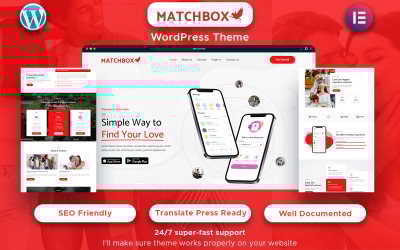 Match Box - Application mobile de rencontre en ligne WordPress