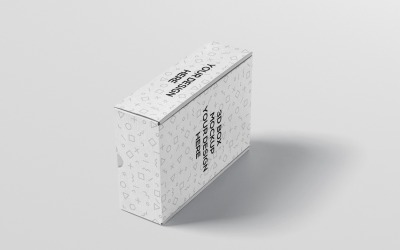 Mockup di scatola da imballaggio rettangolare 5