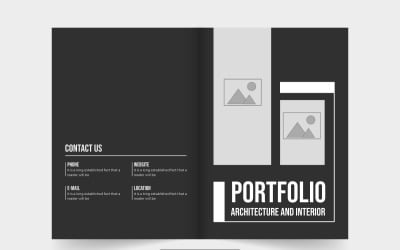 Modern real estate magazine cover vector