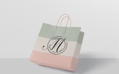 Paper Shopping Bag Mockup 1