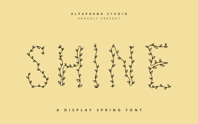 Shine - декоративний дисплейний шрифт