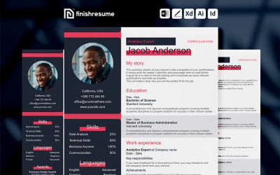 Szablon CV Eksperta Analytics | Zakończ CV