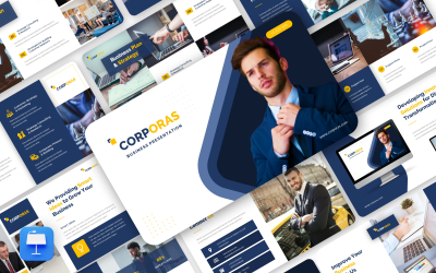 Corporas — корпоративный и деловой шаблон Keynote