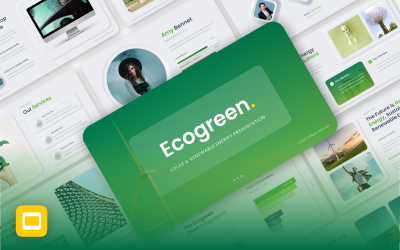 Ecogreen – Nömorfizm Yenilenebilir Enerji Google Slaytlar Şablonu
