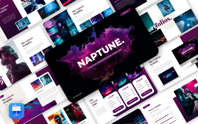 Naptune – šablona kreativních obchodních klíčových poznámek