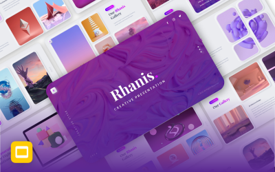 Rhanis - Creatief zakelijk Google Presentaties-sjabloon