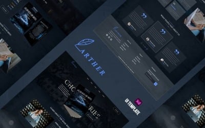 Arther UI sablon – UI Adobe XD