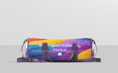 Barrel Sport Duffel Bag Mockup