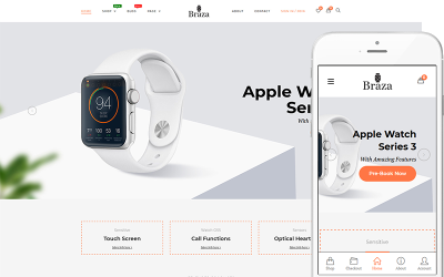 Braza - тема WooCommerce Shop Smartwatches Shop