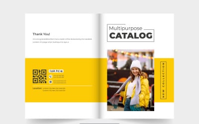 Creative fashion brand catalog cover