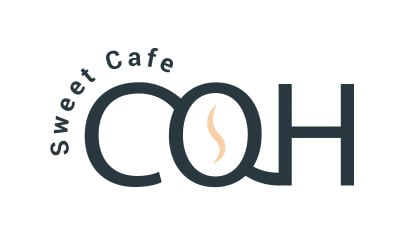 Diseño de logotipo de tipografía de cafetería
