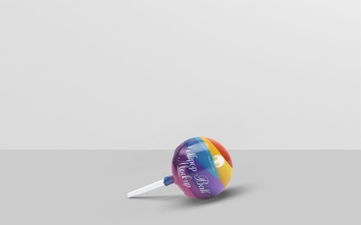Lolipop Topu Şeker Maketi 4
