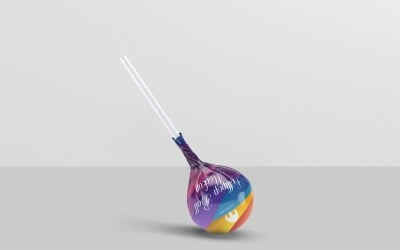 Lollipop Ball Candy Mockup 8
