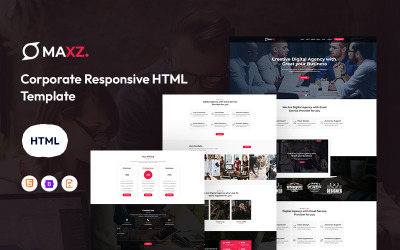 Maxz - Responsieve websitesjabloon voor bedrijven