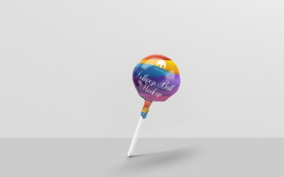 Mockup di caramelle a forma di lecca-lecca 2