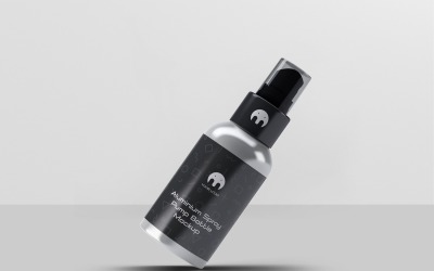 Mockup di flacone spray in alluminio 4