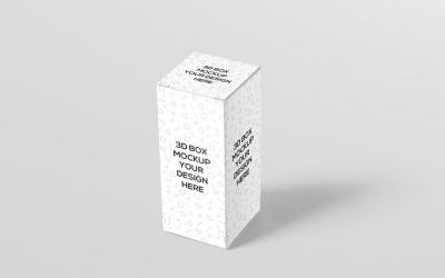 Mockup di scatola di bottiglie d&amp;#39;ambra 1