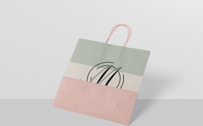 Modello di borsa della spesa di carta 2