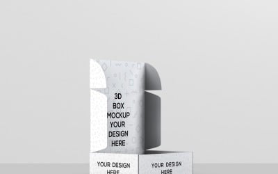 Maqueta de Caja de Cartón de Correo 2