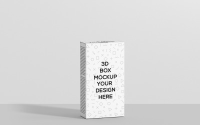 Maqueta de Caja de Cereales de Tamaño Delgado