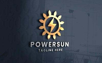 Power Sun Pro 徽标模板