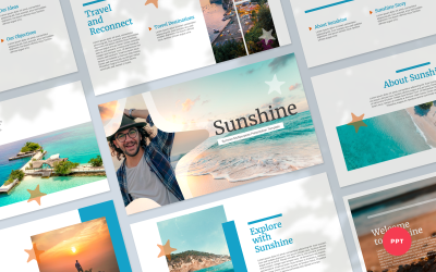 Sunshine - Plantilla de PowerPoint para presentación multipropósito de verano