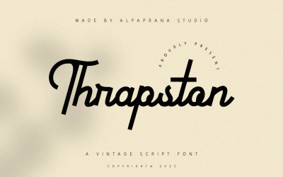 Thrapston - Vintage Script Font