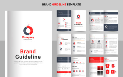 Brand Guidelines template. Brand Identity presentation. Logo Guide Book. Logotype idea